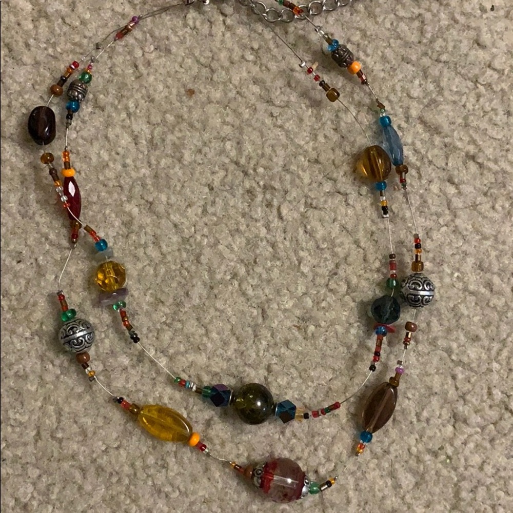 🐠3/$10 Multi -colored / double strand necklace